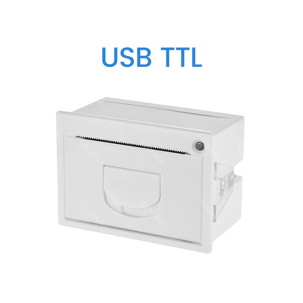 Мини-встроенный термопринтер GOJPRT QR204 58 мм, White USB TTL