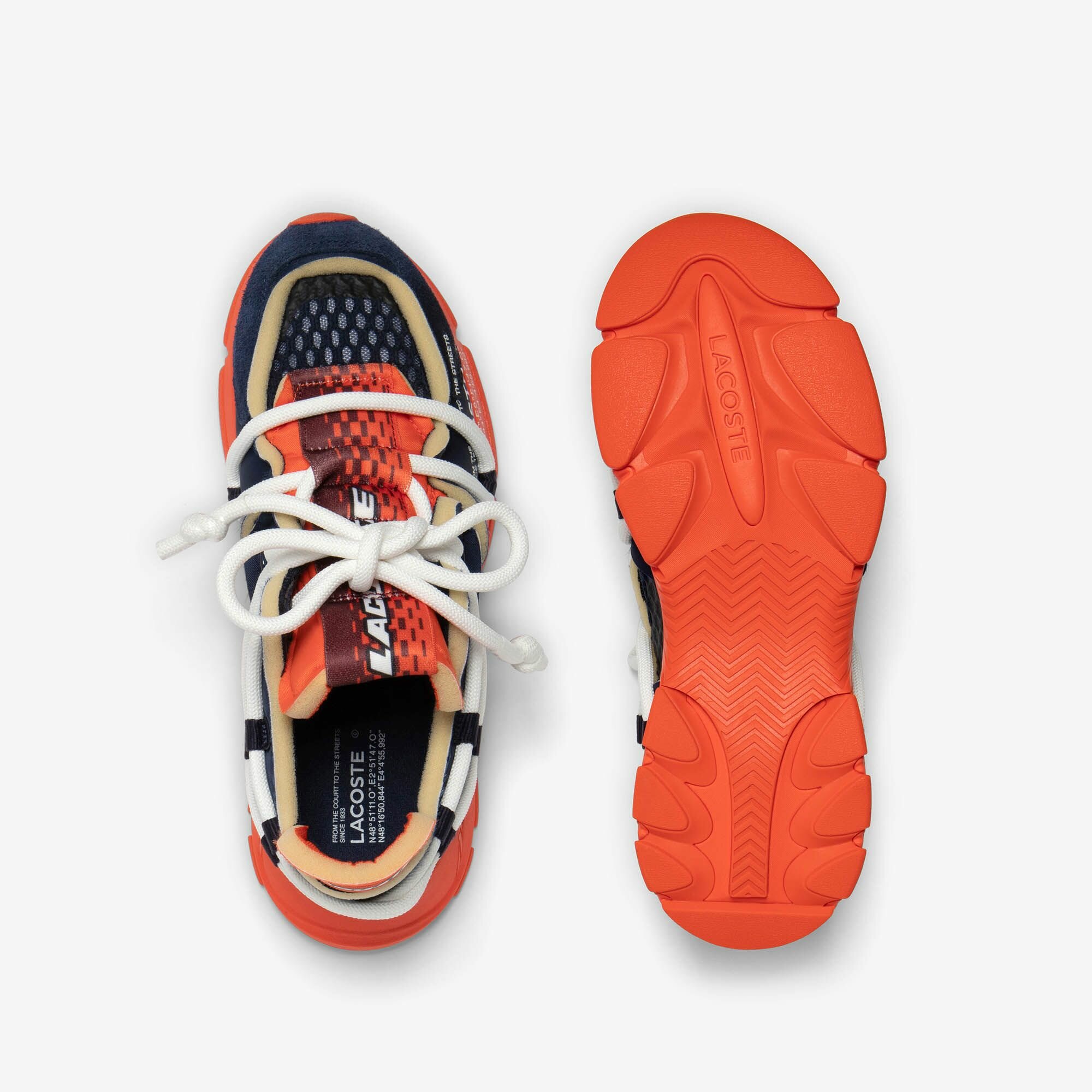 Кроссовки LACOSTE, размер 8.5, красный — фото 1