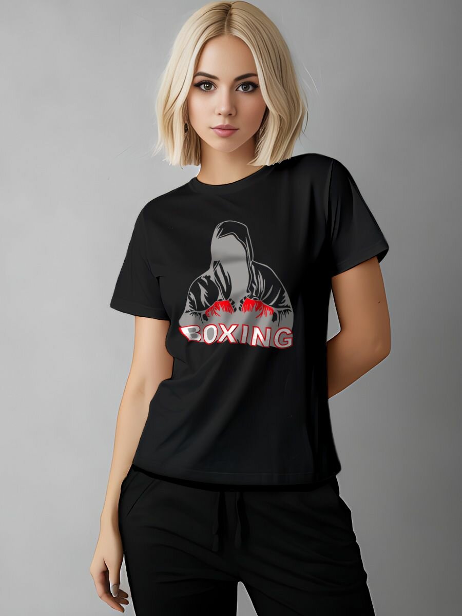 Футболка Printech размер L (44-46) черный