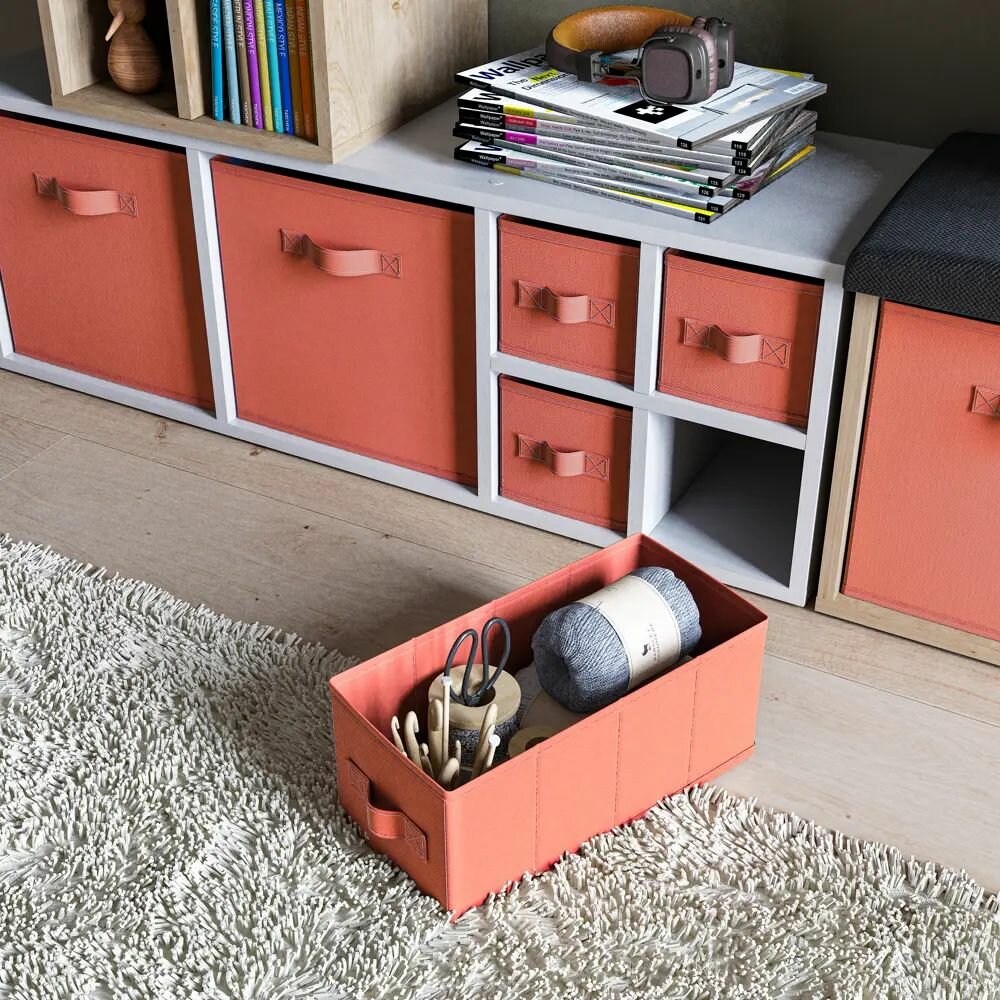 Короб KUB Cocktail 15x31x15 см 6.9 л полиэстер цвет коралловый