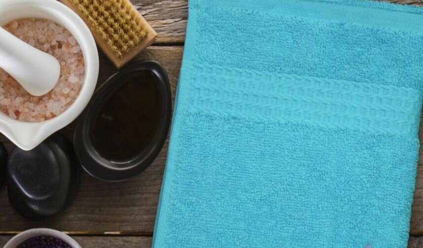 Полотенце 50 90 100 хлопок бирюзовый Amore Mio AST Classic