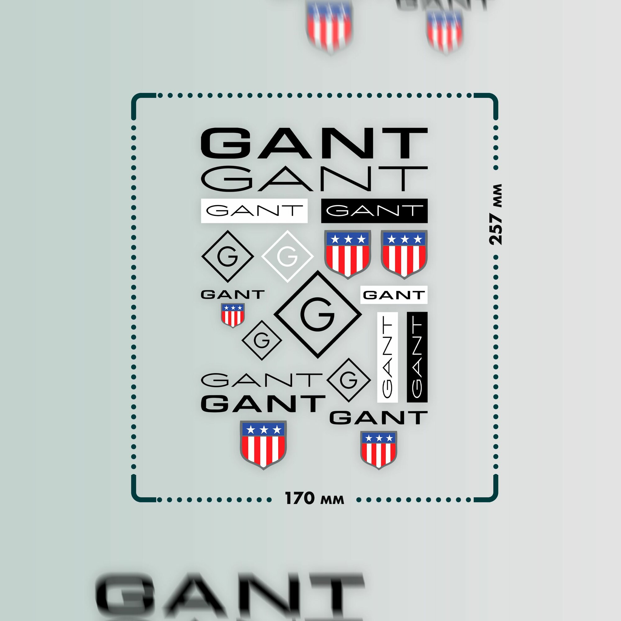 Термонаклейки на одежду Gant — фото 1