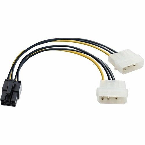 Exegate Кабель-переходник питания 2xPATA HDD-6-pin 12В разъем на видеокарте ExeGate EX-CC-PSU-6 015м oem 96₽