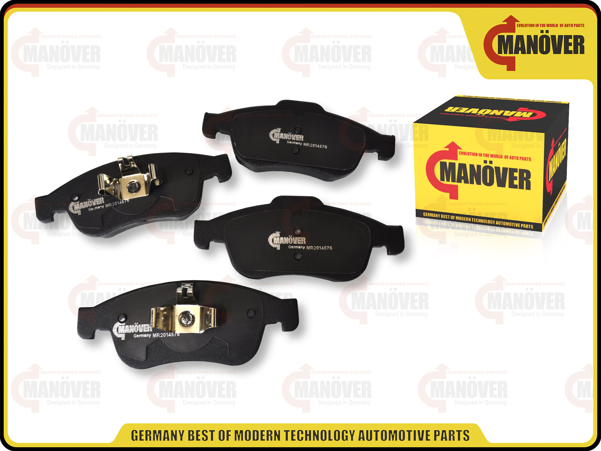 MR2014576 Колодки тормозные передние комплект 4 шт. RENAULT Duster Megane Fluence Captur Scenic Grand Scenic DACIA Dokker Duster Manover Manover MR2014576