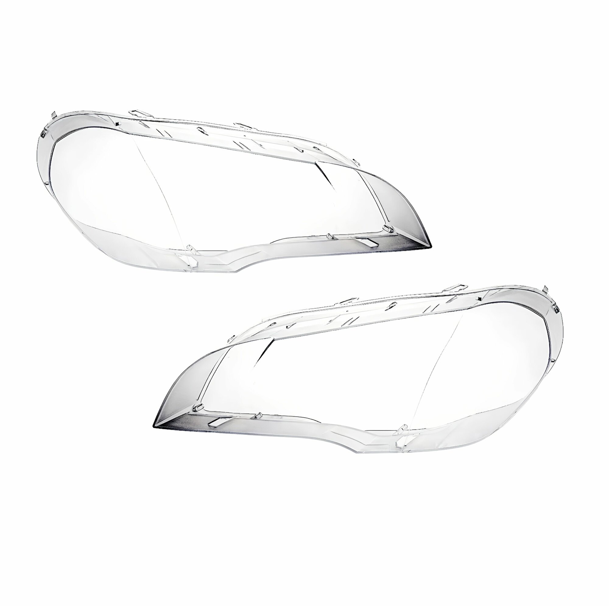 Стекла для фар BMW X5 E70 2006-2013 (Комплект 2шт), стекло фары БМВ Х5 Е70