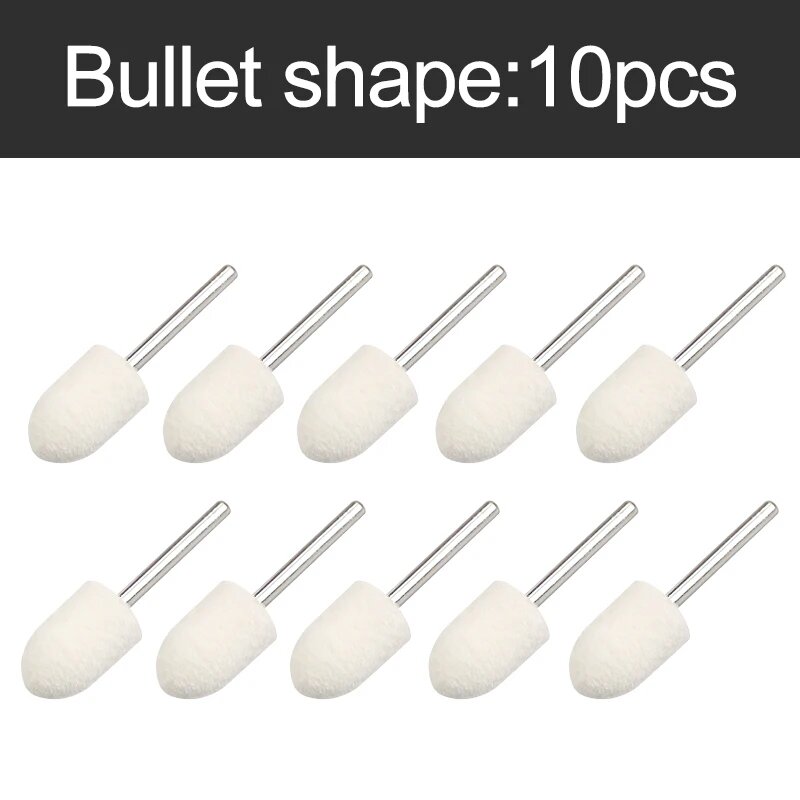 Шлифовальные диски из шерстяного фетра для Dremel 10 шт bullet type 10pcs 3mm