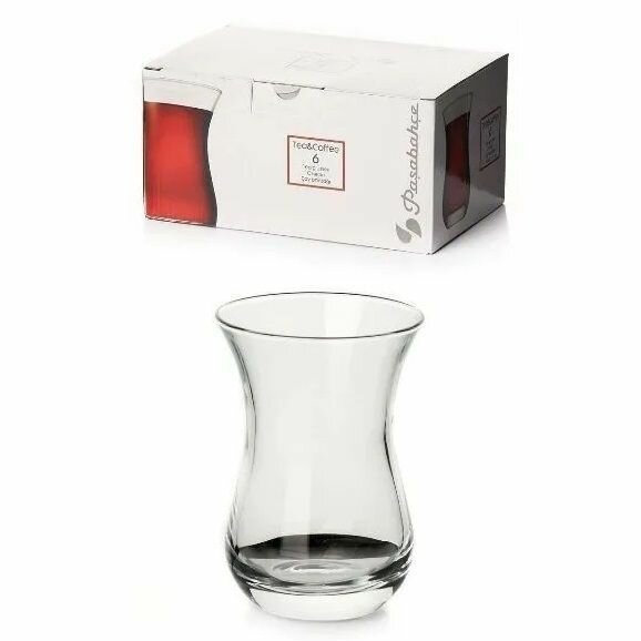 Набор стаканов Pasabahce "Tea&Coffee", для чая и кофе, стекло, прозрачные, 160мл, 6 штук — фото 1