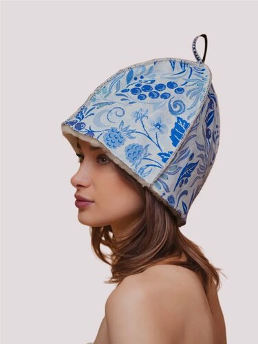 Изображение товара Шапка для бани и сауны из овчины