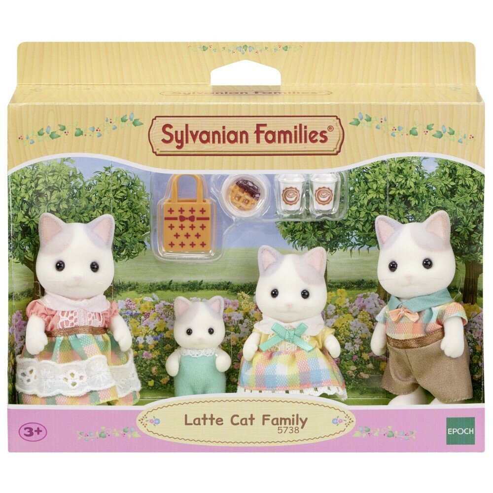 Набор Sylvanian Families 5738 семейство кошек Латте, фигурки