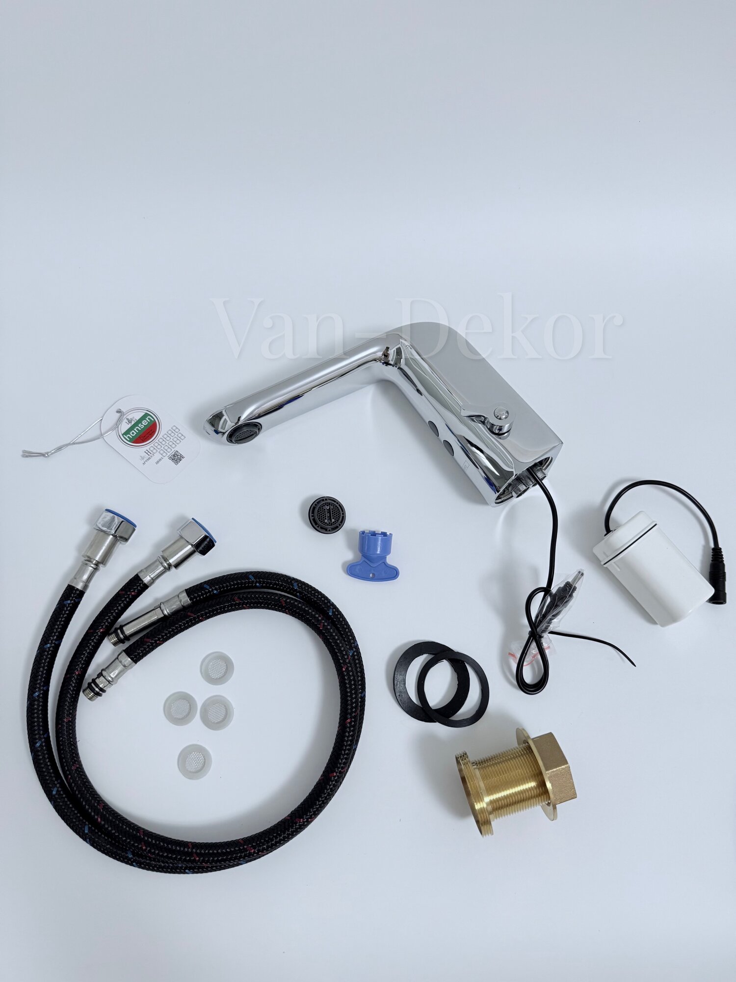 Смеситель для раковины (умывальника) Hansen H70001 хром — фото 1