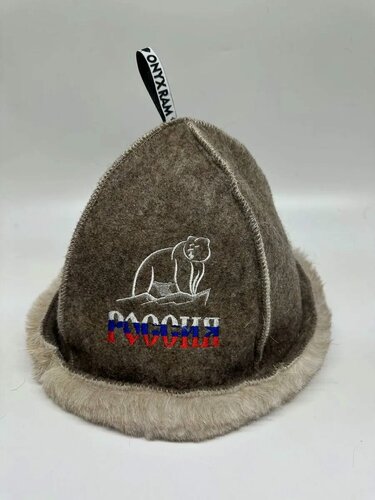 Изображение товара Шапка для бани и сауны из овчины