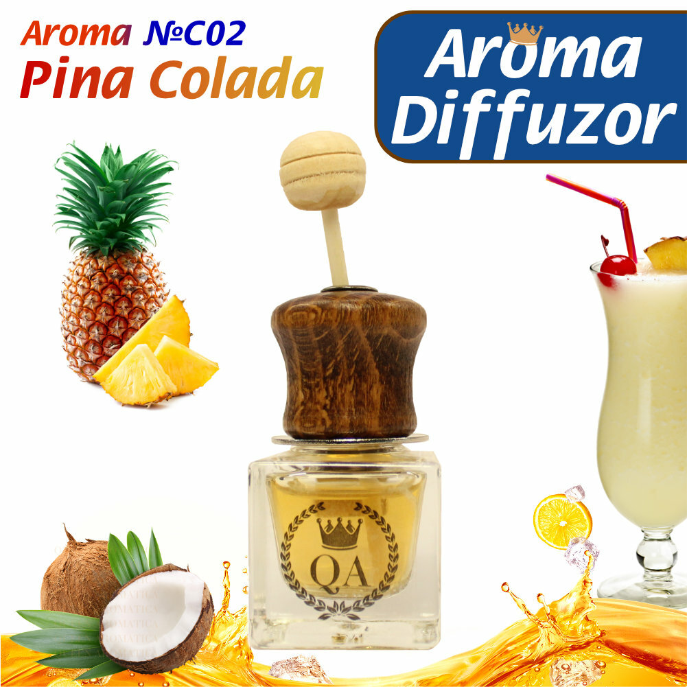 Ароматизатор в машину Queen Aromatica Diffuzor - Pina Colada FC-02