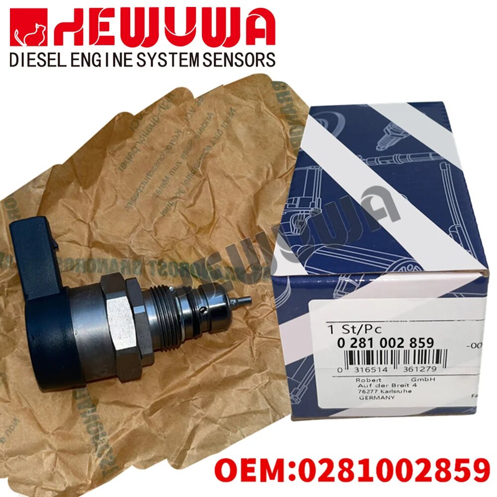 0281002859 0281006002 Регулятор давления топливной рампы для VW Touran Transporter Tiguan Audi A4 A5 Q5 Q7 Eos Skoda Seat 2.0 TDI