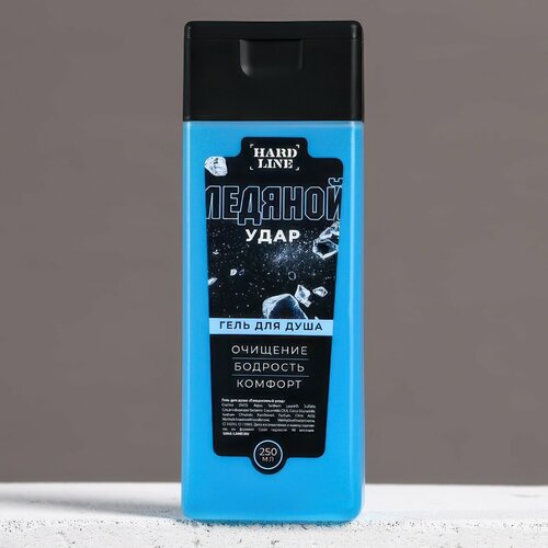 Гель для душа мужской HARD LINE Ледяной удар 250 мл 10717324 246₽