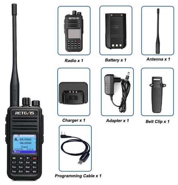 Цифровая рация Retevis RT3S GPS (UHF и VHF)