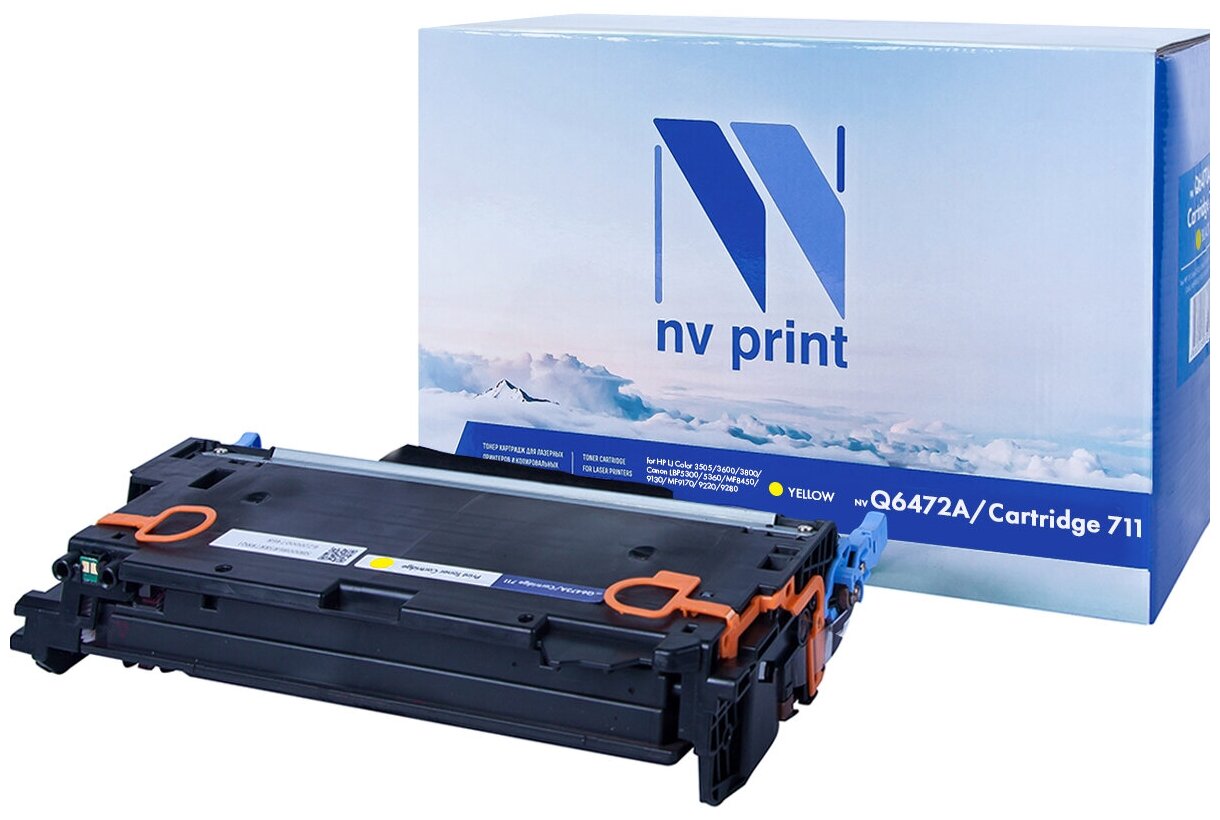 NV Print Картридж NVP совместимый NV-Q6472A/NV-711 Yellow универсальные