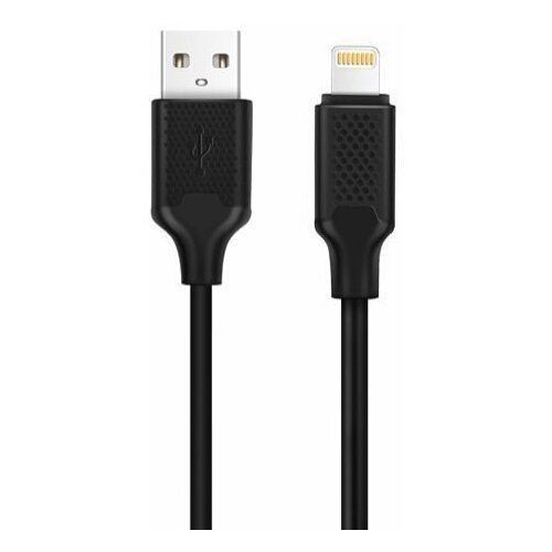 Кабель Harper BCH-521, Lightning (m) - USB (m), 1м, 2A, черный