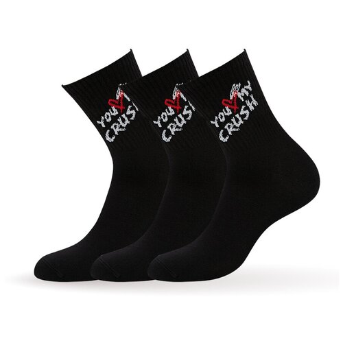 фото Носки omsa, 3 пары, 3 уп., размер 39-41, черный