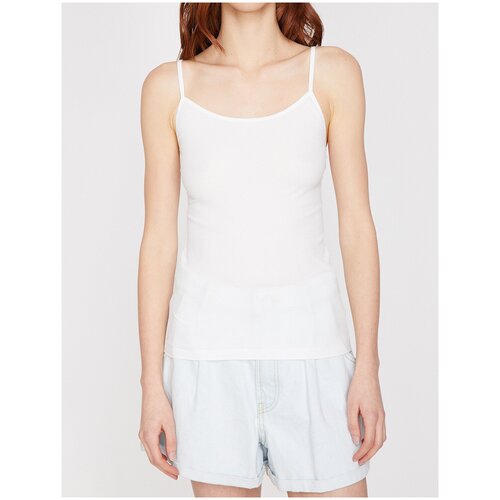 фото Майка koton women, 9yak37311ds, цвет: off white, размер: l