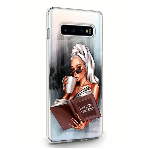 фото Прозрачный силиконовый чехол musthavecase для samsung galaxy s10 plus how to be a bad bitch для самсунг галакси с10 плюс противоударный