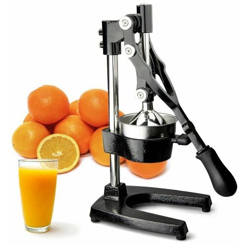Соковыжималка для цитрусовых ручная механическая соковыжималка пресс для апельсинов и гранатов чугун серая 399900₽