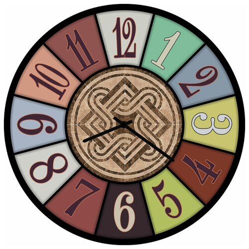 фото Svs настенные часы svs 3502780 узоры в яркой рамке