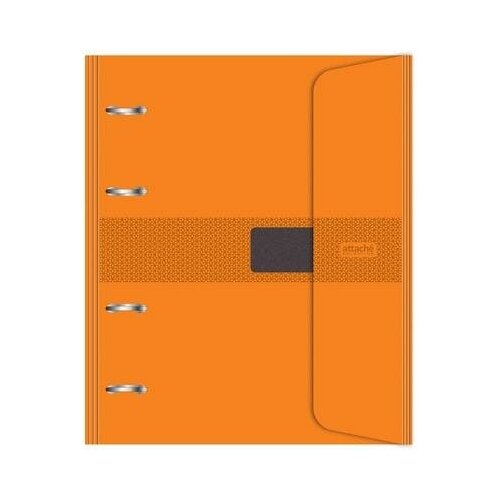 фото Бизнес-тетрадь со сменным блоком attache selection a5 120 листов оранжевая в клетку на кольцах (180x215 мм) 1 шт.