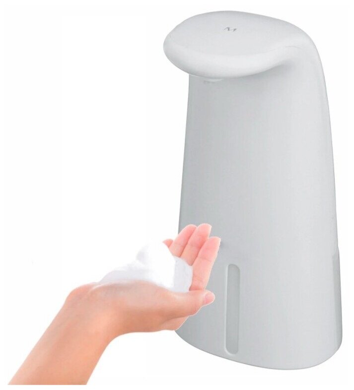 Сенсорный автоматический дозатор мыла / Диспенсер дозатор сенсорный для посуды жидкого мыла моющего средства. Цвет: прозрачный белый