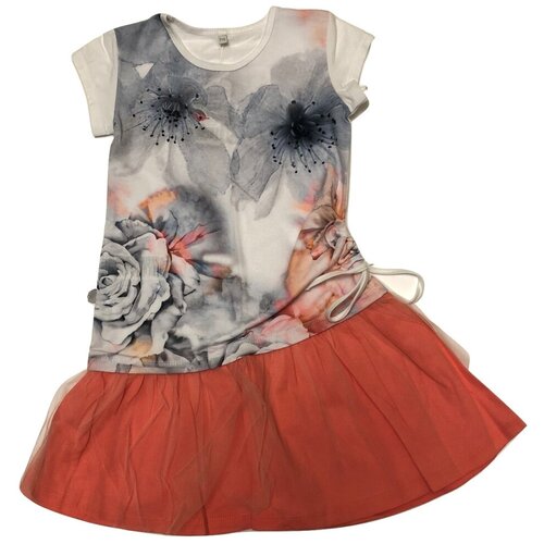 фото Платье для девочки (размер: 128), арт. sukienka 3 your day, цвет серый mmdadak