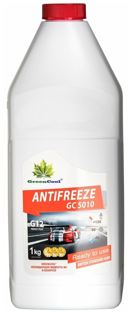 Антифриз GREENCOOL 791975 красный готовый 1 л