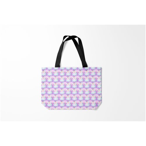 фото Сумка-шоппер / 46х35 см / знаки зодиака / овен burnettie