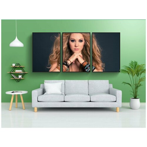 фото Набор модулных постеров для интерьера "девушка, женщина, люди" 60x90 см. в тубусе, без рамки lotsprints