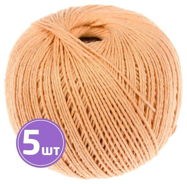 Пряжа ПНК им. Кирова Фиалка (3101), персиковый, 5 шт. по 75 г