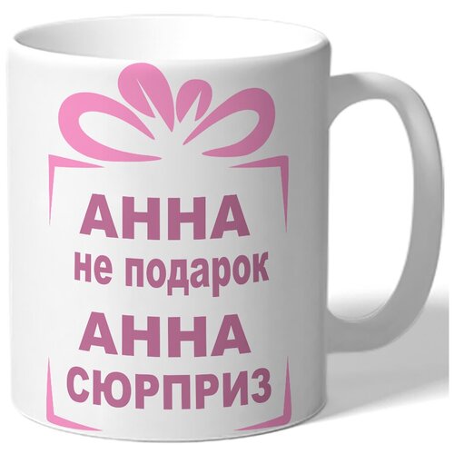 фото Кружка анна не подарок, анна сюрприз drabs