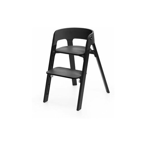 Стульчик Stokke (Стокке) Steps: сидение Black, ножки Oak Black 349705 stokke® steps подушка на съемные сидения для стульчика black