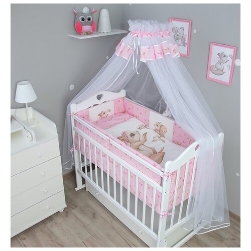 Балдахин Vikalex Белочка VI1004 розовый 2450₽