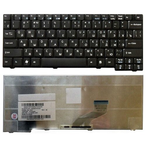 Клавиатура для ноутбука Acer Travelmate 3000 3010 3020 3030 3040 черная 2560₽