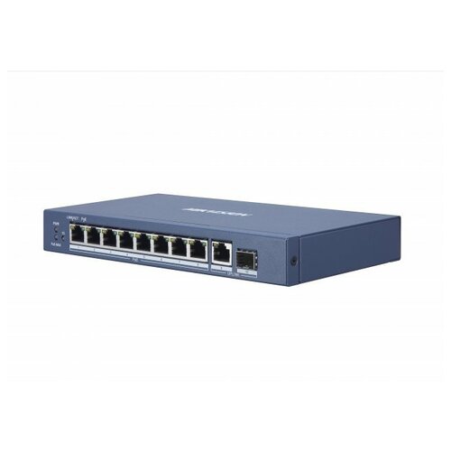 Коммутатор Hikvision DS-3E0510P-E 9G 1SFP 8PoE 110W неуправляемый 1899200₽