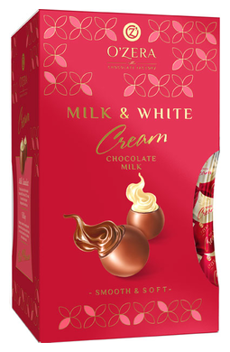 OZera, шоколадные конфеты OZera Milk & White Cream, 200 г