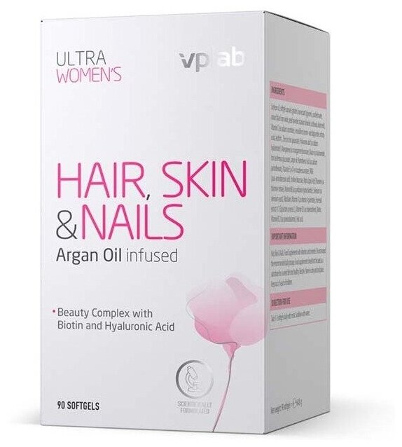Витамины для женщин VP Laboratory Ultra Women’s Hair, Skin, Nails 90 капсул