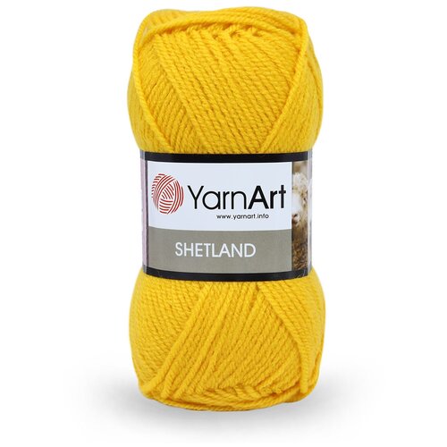 Пряжа YarnArt 'Shetland' 100гр 220м (30% шерсть, 70% акрил) (506 желтый) 5 шт