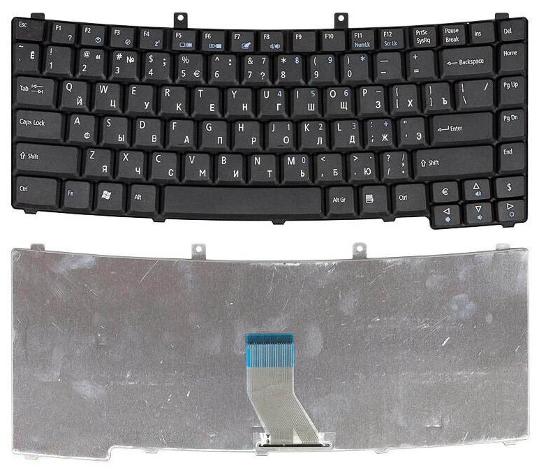 Клавиатура для ноутбука Acer TravelMate 2420 Черная 1080₽