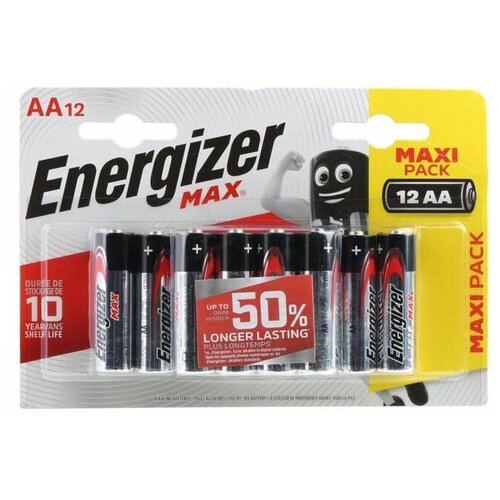 Купить Батарейки Energizer MAX AA/LR6 1.5V - 12 шт., Интим-товары