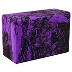 Йога блок полумягкий (фиолетовый гранит) 223х150х76мм., из вспененного ЭВА (A25578) - изображение