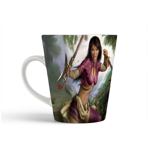 фото Кружка-латте coolpodarok jade empire девушка с клинками
