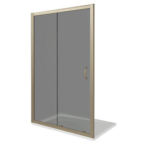 Дверь душевая GOOD DOOR BAS JAZZE WTW-120-B-BR (120х185) раздвижная, с тонированным стеклом бронза