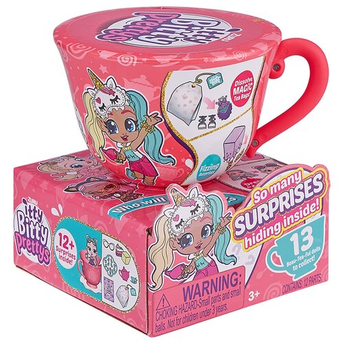 Кукла-сюрприз ZURU Itty Bitty Prettys, 9701 розовый набор itty bitty prettys большая чайная чашка zuru серия 2