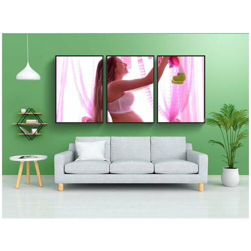 фото Набор модулных постеров для интерьера "беременная, мама, беременность" 60x90 см. в тубусе, без рамки lotsprints