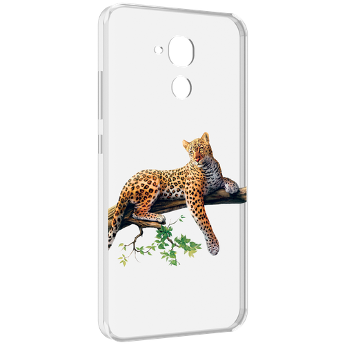 Чехол MyPads леопард-на-дереве детский для Huawei Honor 5C/7 Lite/GT3 5.2 задняя-панель-накладка-бампер