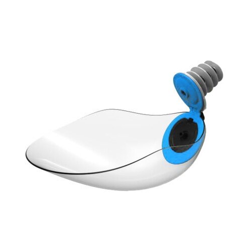 Divo Карманная поилка-насадка для бутылок, с системой антипроливания, BEVIQUI® (синяя) BQ.1.RL.BLU, 0,04 кг